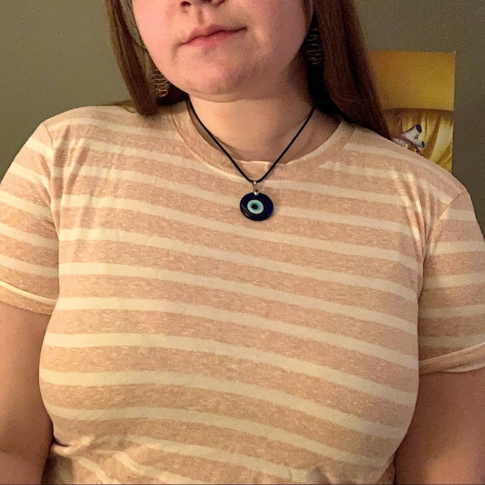 Pink and White Striped shirt